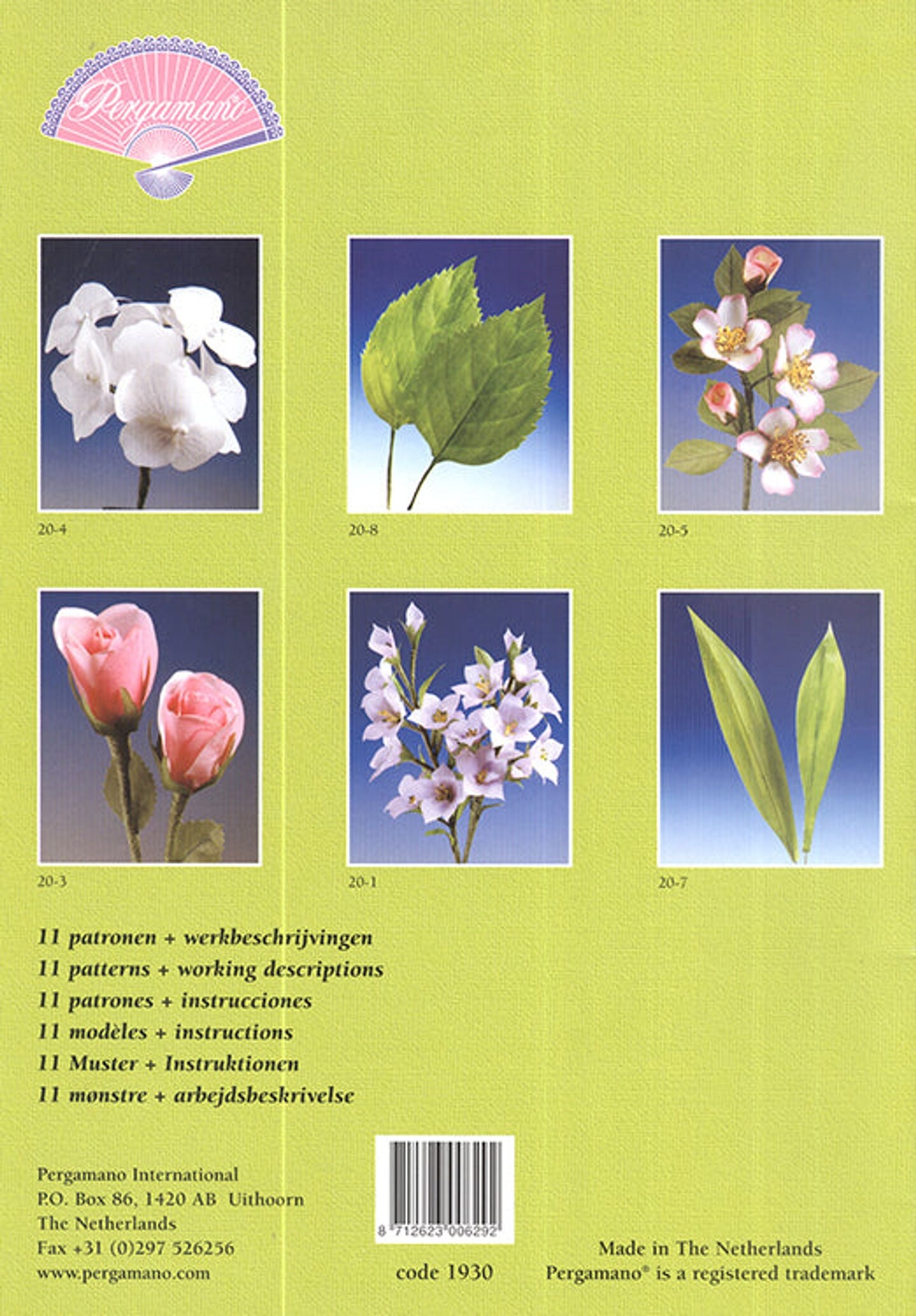 Pergamano  Pattern Booklet M20 3D Flowers