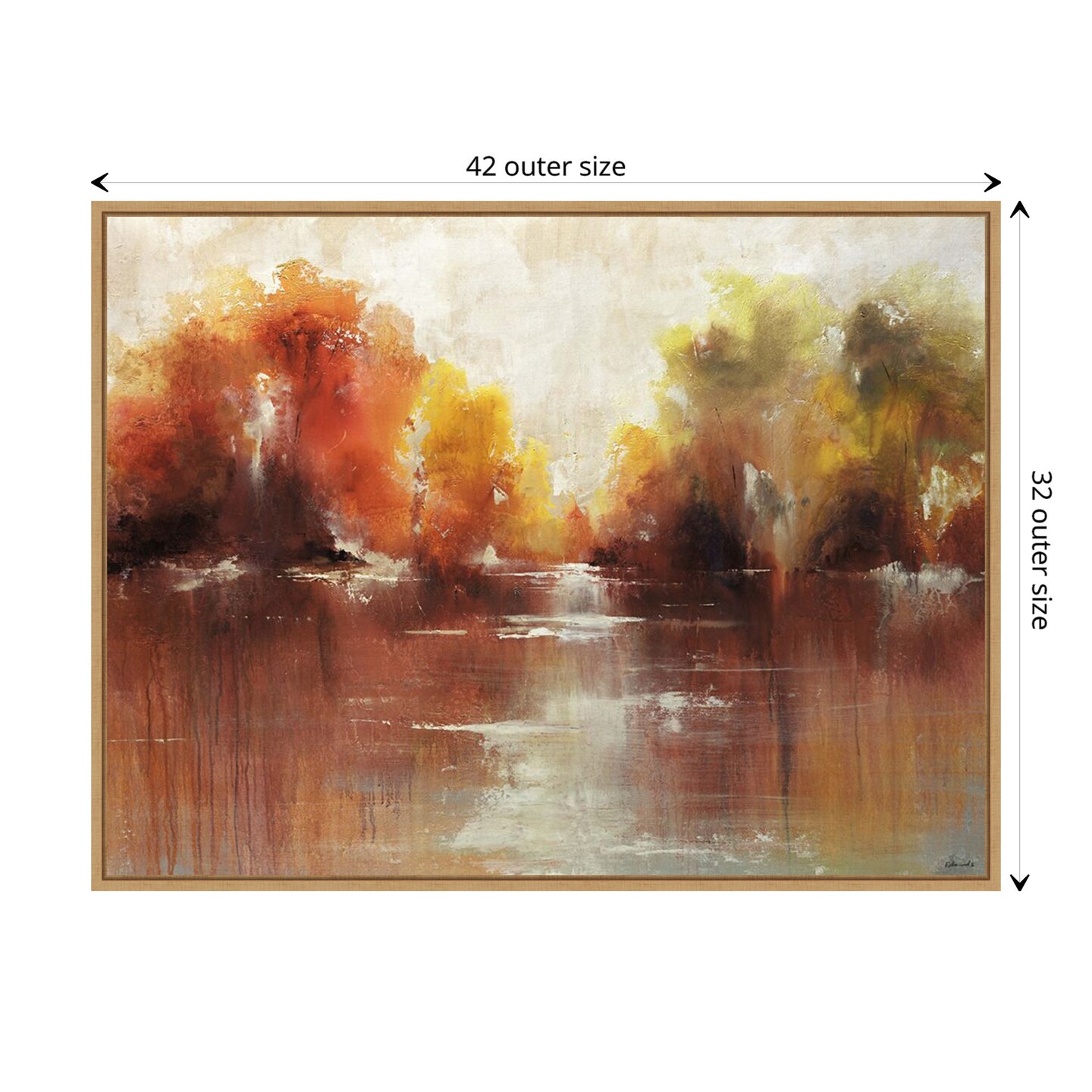 Jeweled Water by Sydney Edmunds Framed Canvas Wall Art