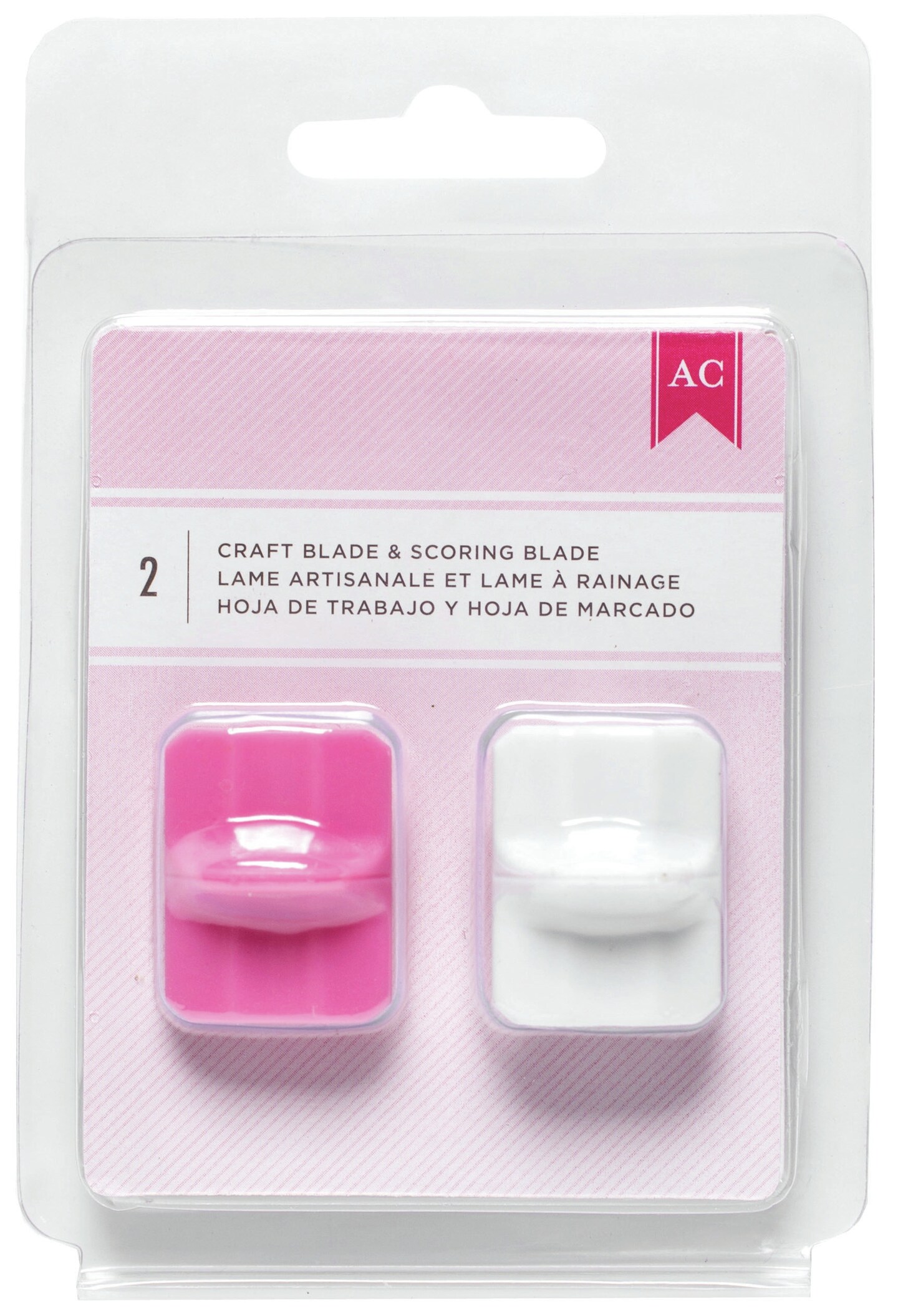 American Crafts Pink Craft Blade Trimmer Blades 2/Pkg-Craft & Score For 368095 & 368096