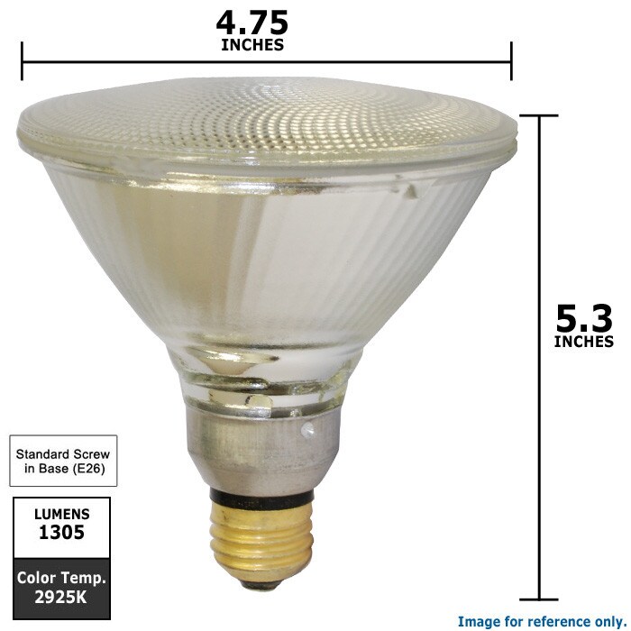 Sylvania 80w PAR38 1545Lm NFL25 Halogen Bulb - 120w Replacement