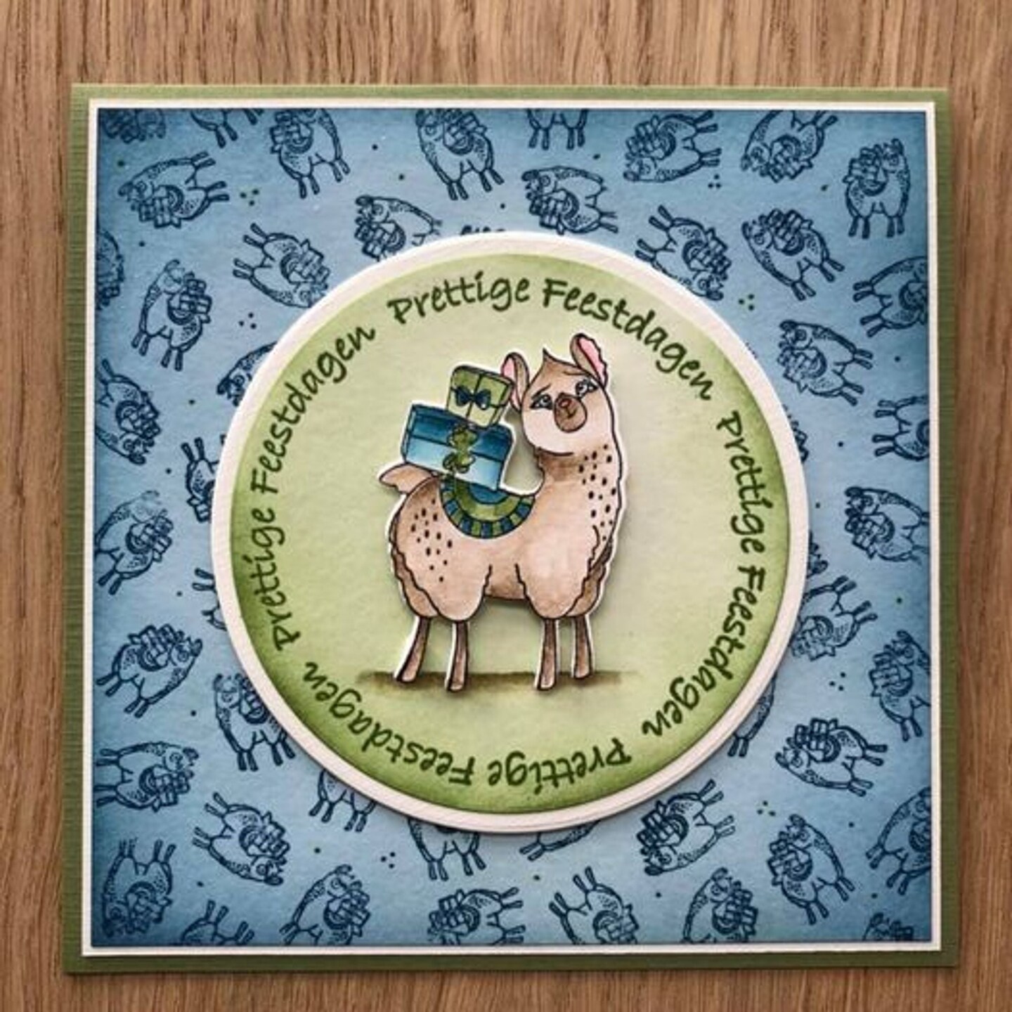 Nellie&#x27;s Choice Rowan Dies with Clear Stamps Christmas Lama