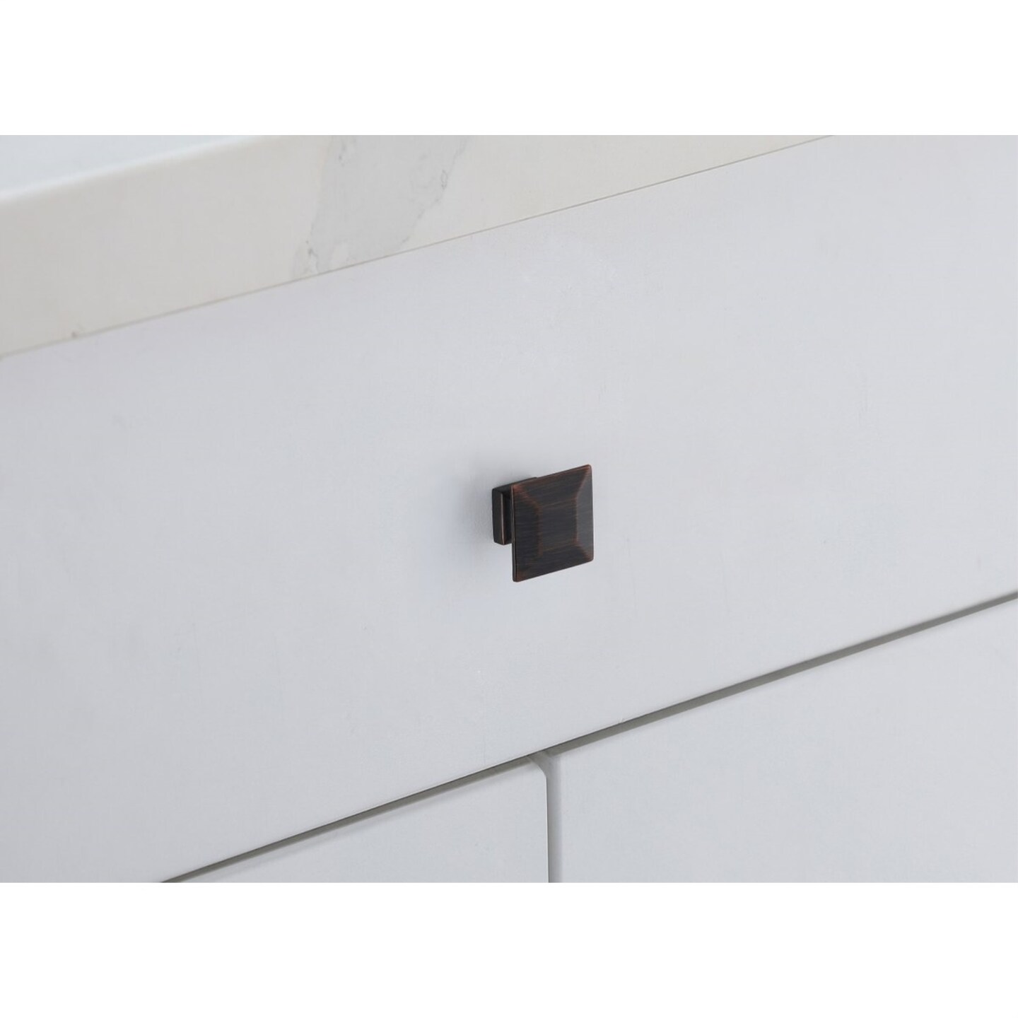 Cecil 1.3&#x22; Oil-rubbed Bronze Square Knob Multipack (Set of 10)