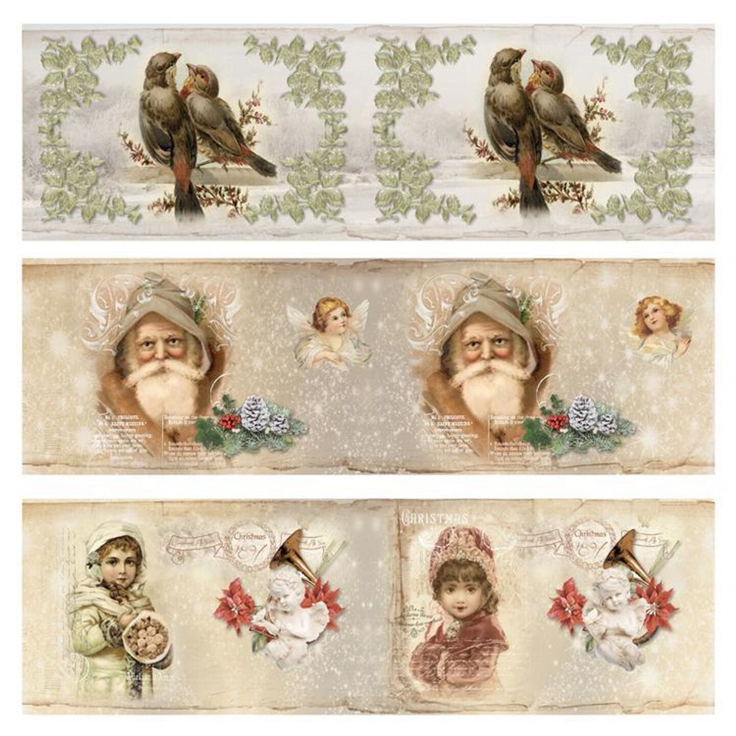 Reddy Creative Cards Reddy Shrink Sleeves Nostalgic Christmas 4.15&#x22;