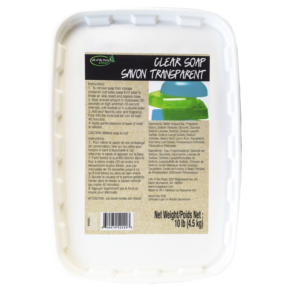 $8/mo - Finance Life of the Party Clear Glycerin Soap Base,10 lb