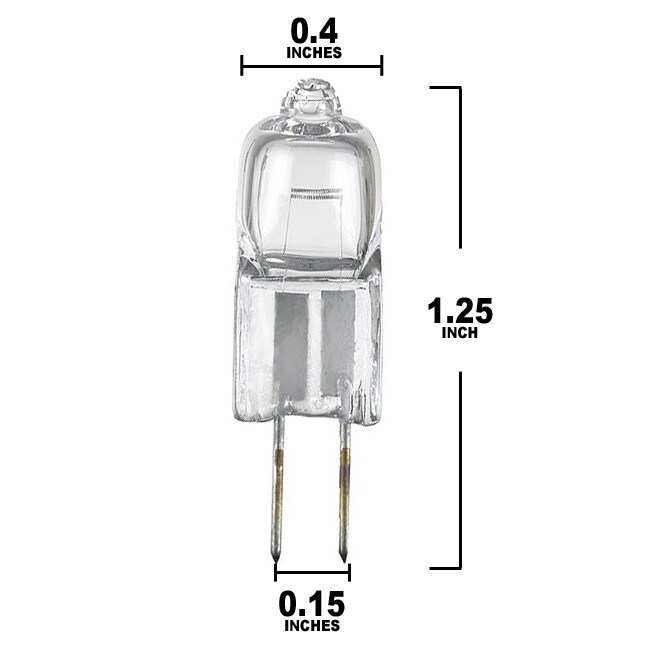 BulbAmerica 10T3Q/CL 10 watt 12 volts G4 base Quartz Halogen Bulb