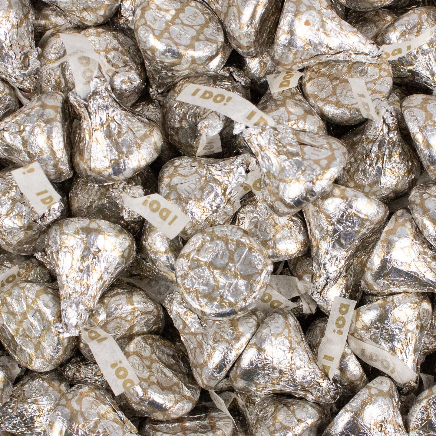 300 Pcs Wedding Candy Hershey&#x27;s Kisses with I Do Plumes (3 Lbs, Approx. 300 Chocolate Candies)