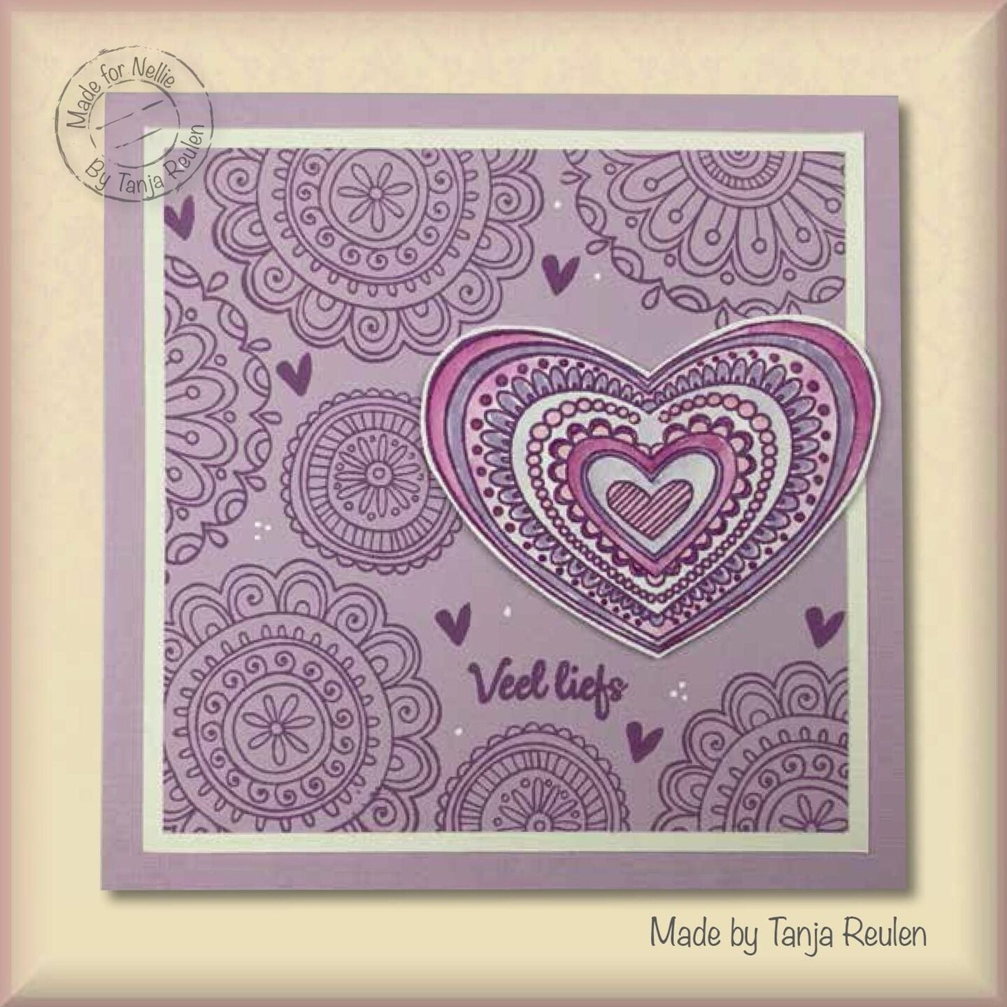 Nellie&#x27;s Choice  Clear Stamp Mandalas Paisley Flower