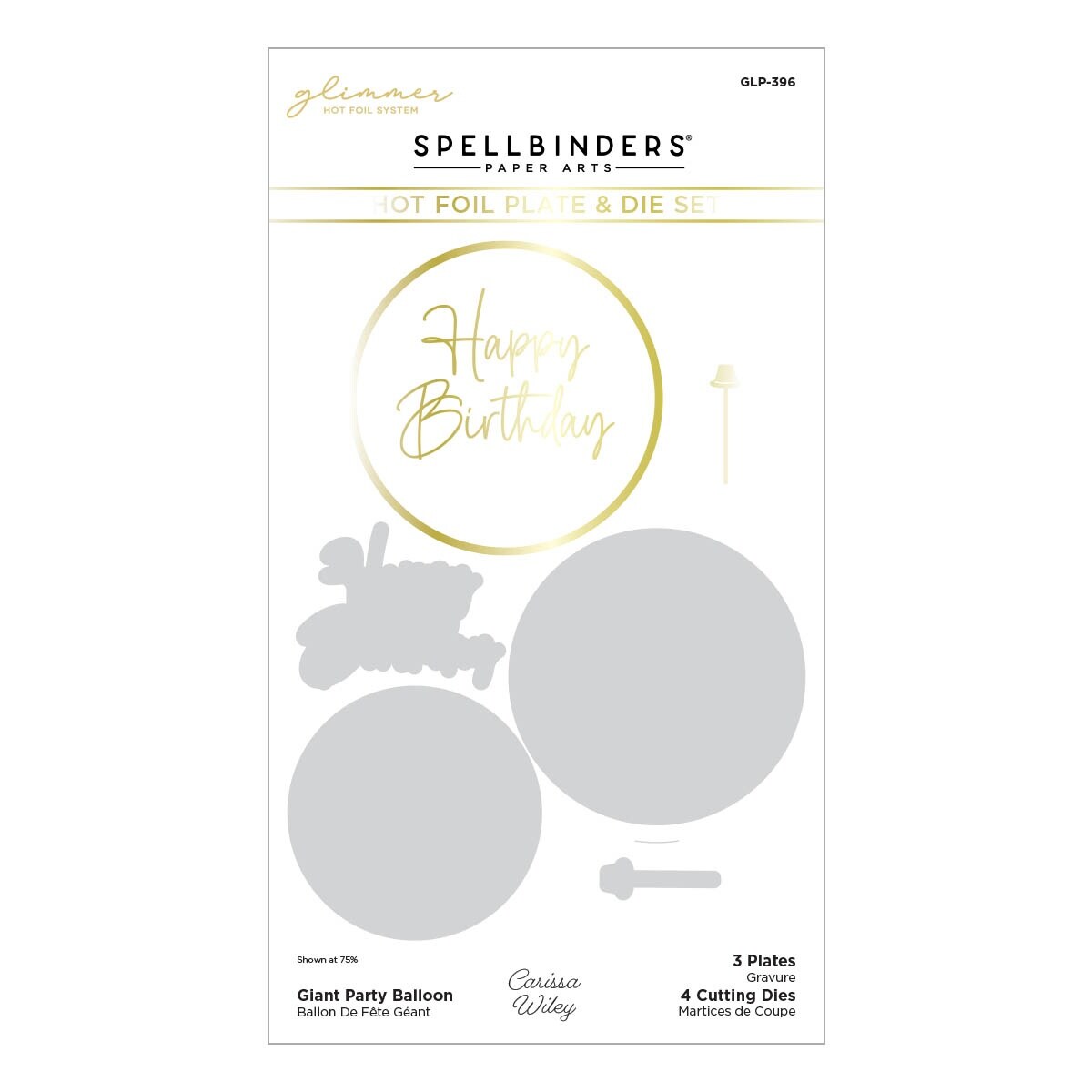 Spellbinders De-Light-ful Christmas Glimmer Hot Foil Plate & Die Set Da The De-Light-Ful Christmas Collection By Yana Smakula - 6