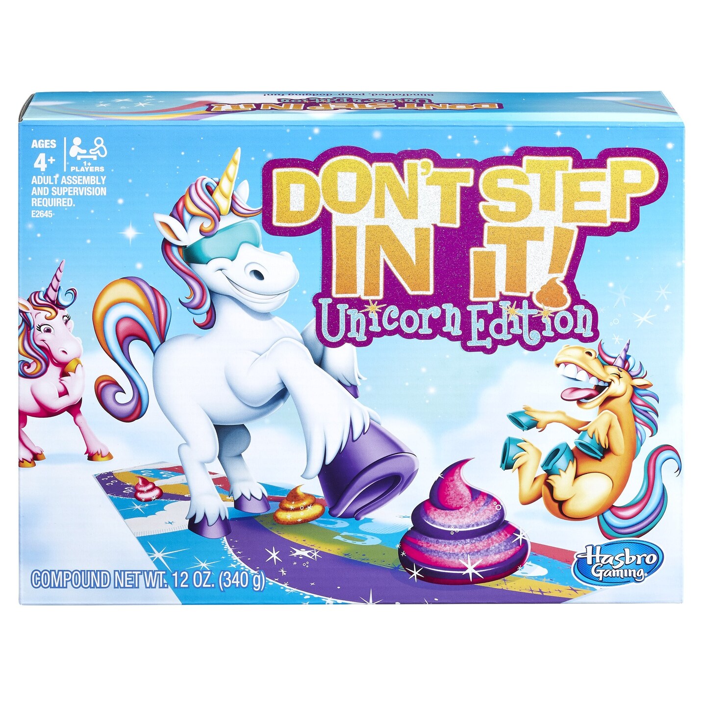 Hasbro Gaming Don&#x2019;t Step In It Game, Unicorn Edition (Exclusive), 4 years &#x26; up