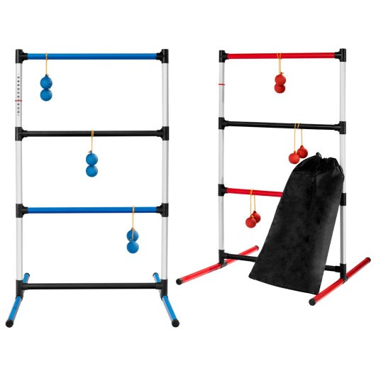 Indoor/Outdoor Ladder Ball Game Set with Portable Design and Carrying Bag