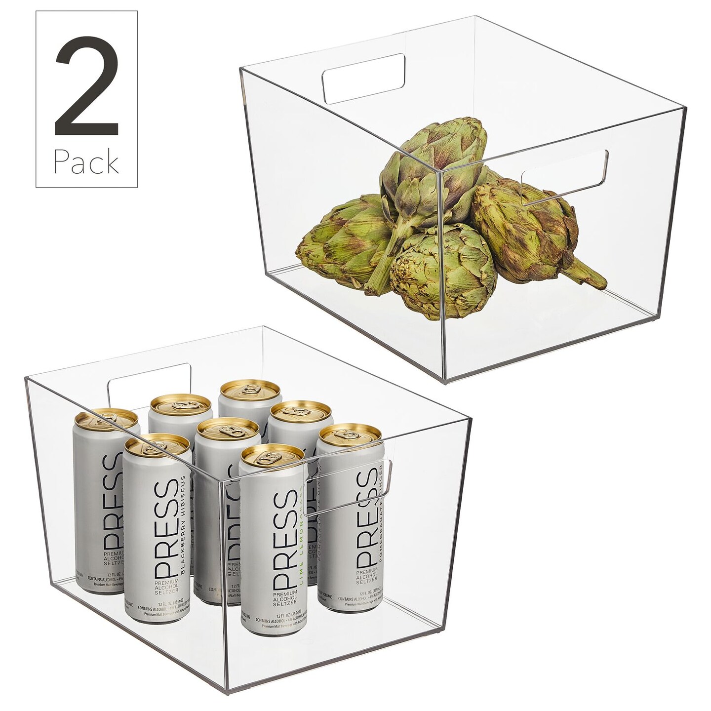 Nate Home by Nate Berkus Plastic Storage Bin for Pantry