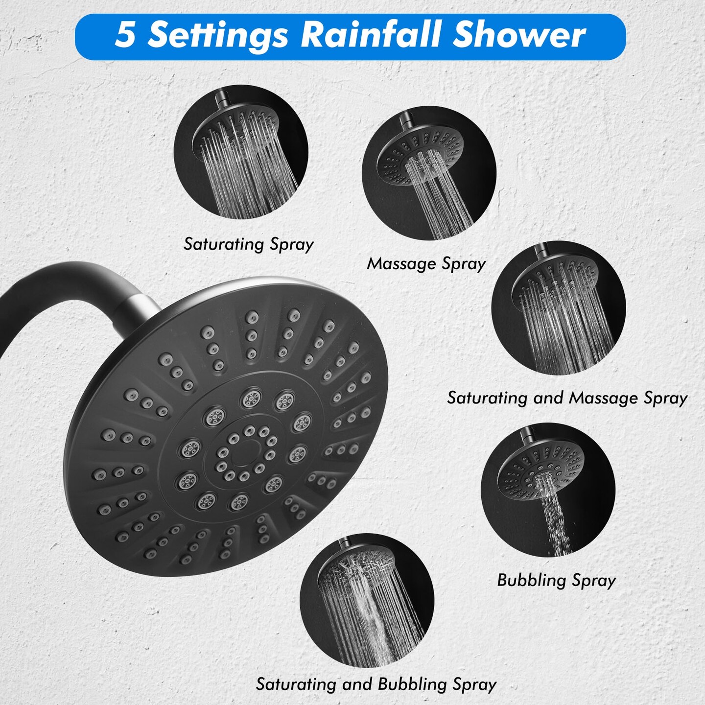 High Pressure Combo Handheld Shower Head