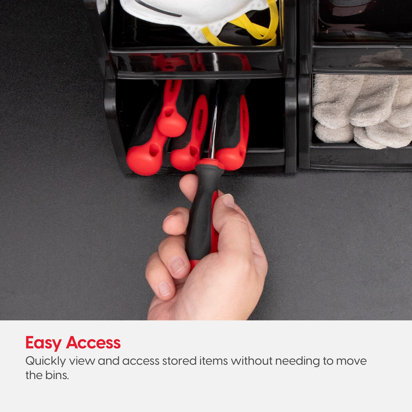 IRIS USA Stackable Plastic Food Storage Bin