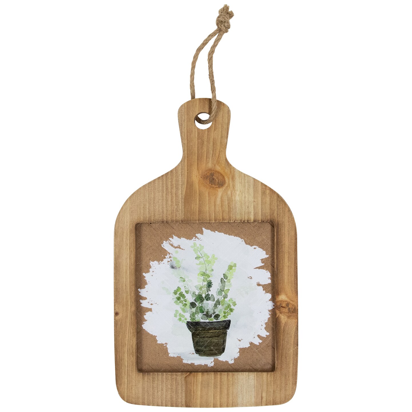 Northlight Natural Cutting Board Wooden Floral Wall Decoration - 10.5&#x22;