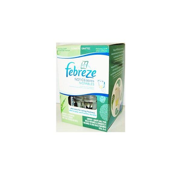 Febreze Noticeables Plugin With Refills Morning walk And Cleansing rain Scent (26ml)