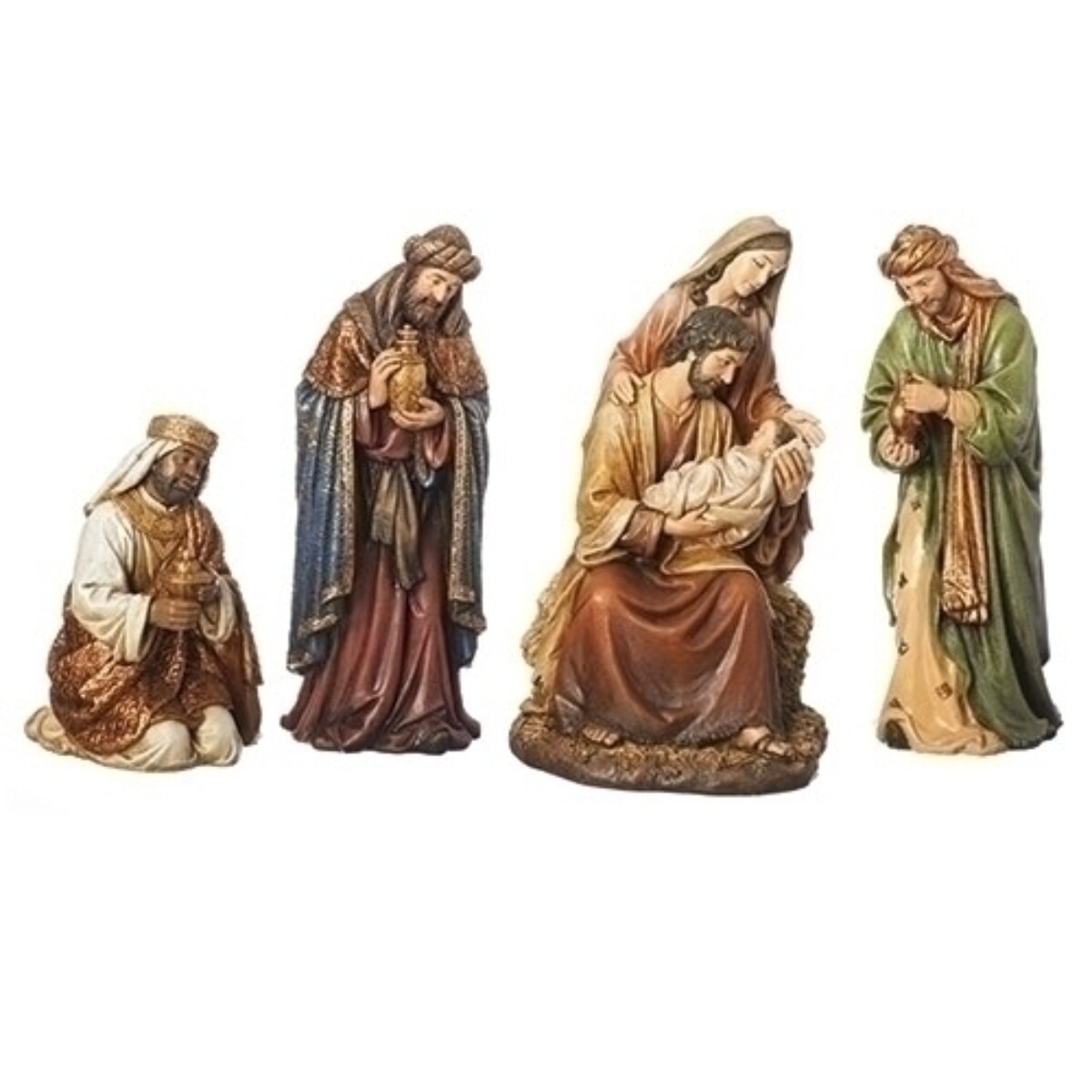 Roman Holy Family and Three Kings Nativity Christmas Figurine - 17&#x22; - 4-Piece