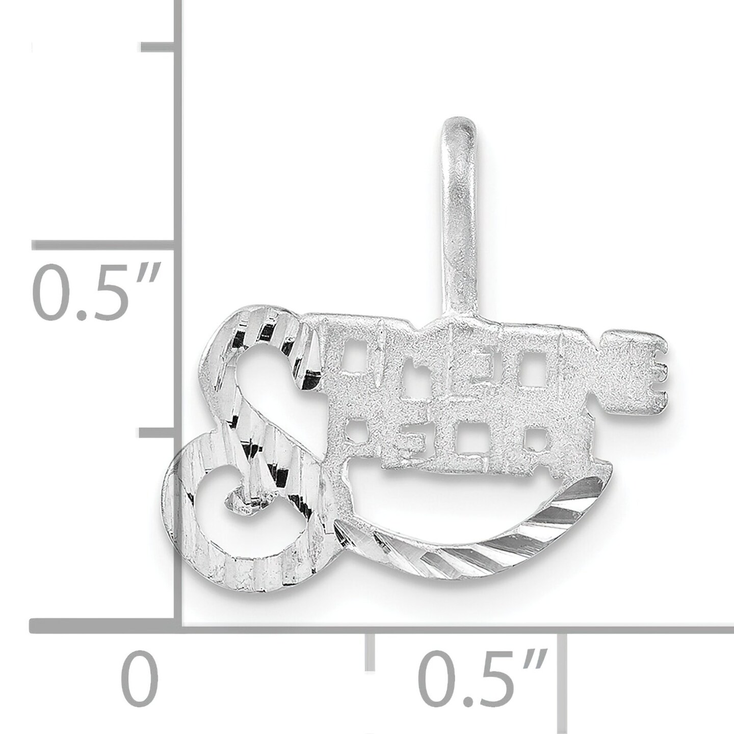 Sterling Silver Someone Special Charm Pendant Jewelry 16mm x 17mm
