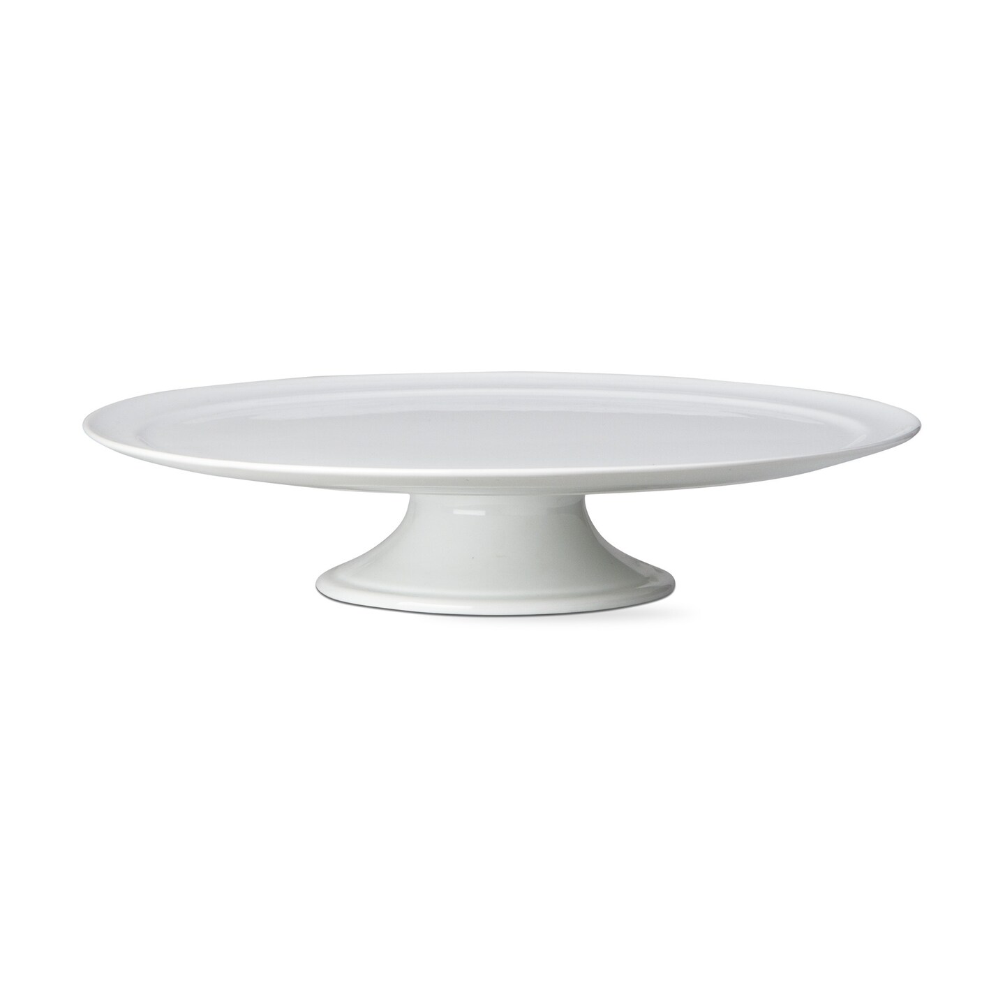 Whiteware Pedestal Cake Plate Dinnerware Serving Plate