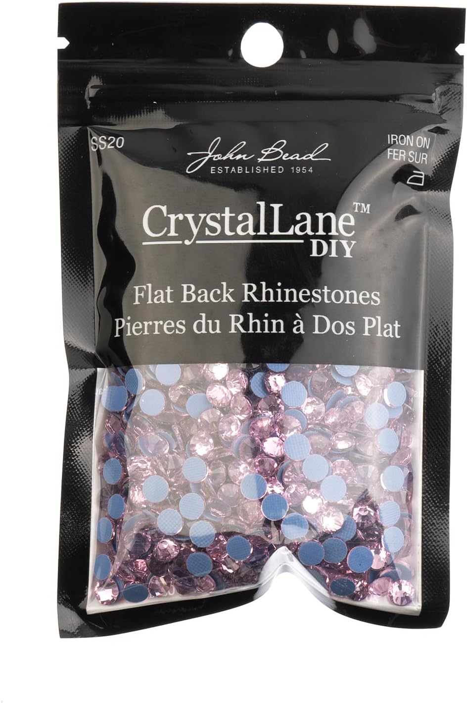 Crystal Lane DIY SS20 (4.7mm) Hot-fix Glass Flat Backs Rhinestones, 1440pcs
