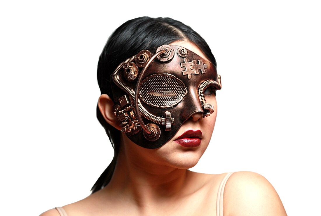 Metallic Steampunk Phantom Half Face Masquerade Mask Michaels
