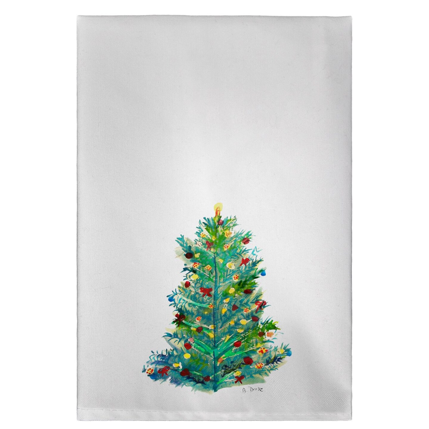 Betsy Drake Christmas Tree Guest Towel