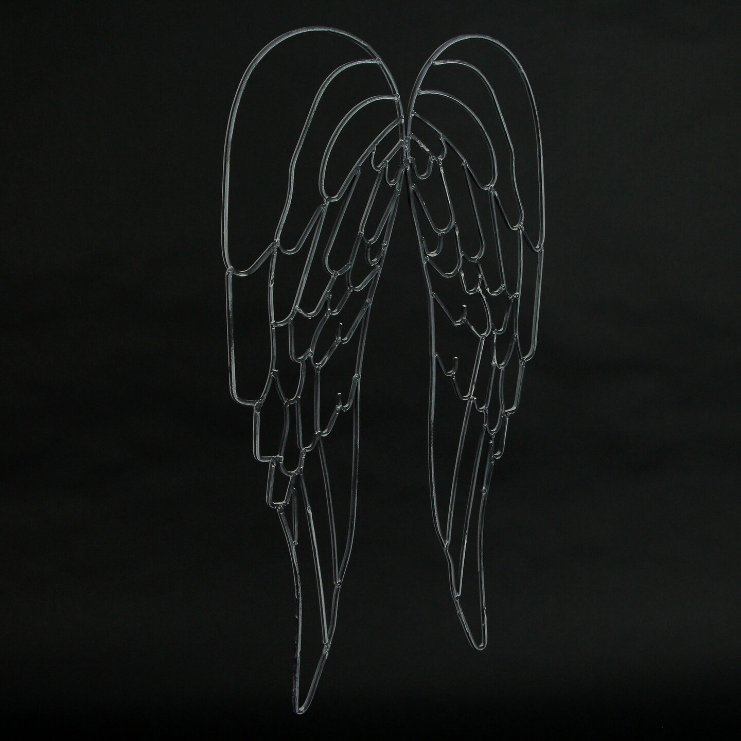 Metal Wire Art Angel WIngs Wall Sculpture 25 inch