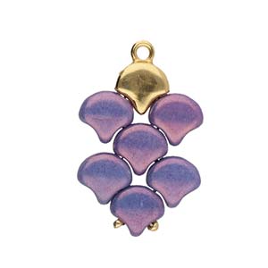Kastro, Ginko Bead End Antique Silver Plate, 4 pieces