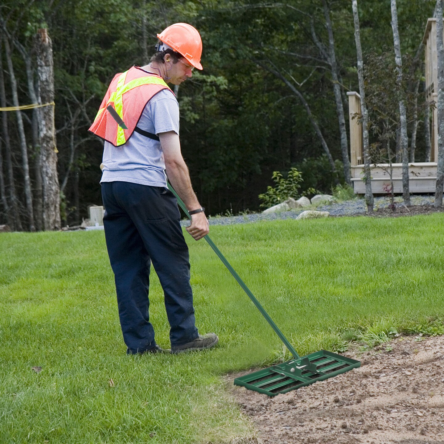 30 inches Lawn Leveling Rake with Ergonomic Handle