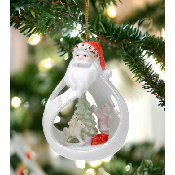 Santa Ornament - Decorating Christmas Tree Santa Gift Idea or Home Decoration