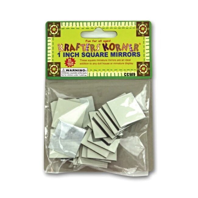 krafters korner Miniature Crafting Mirrors - Pack of 24
