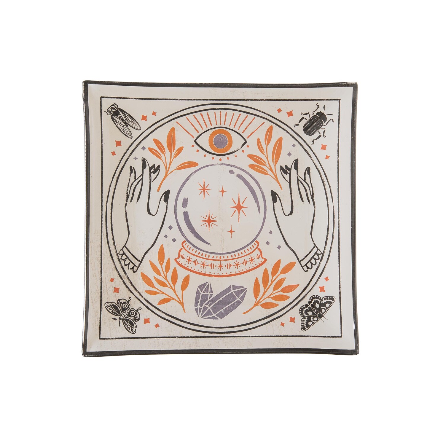 Magic Crystal Ball Halloween Glass Tray Michaels