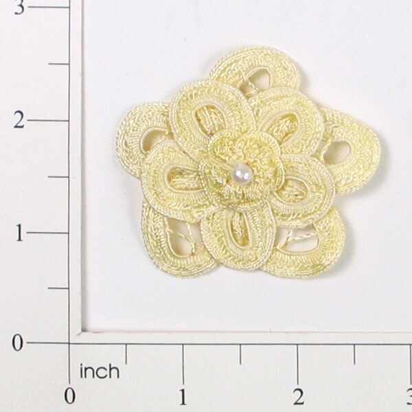Double Fleurette Circle Bouquet Accent Applique/Patch