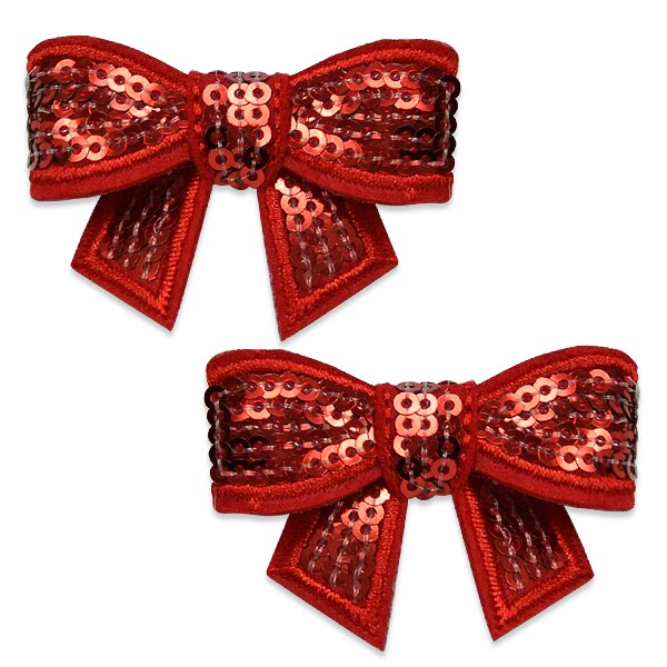 2 Red Small Bow