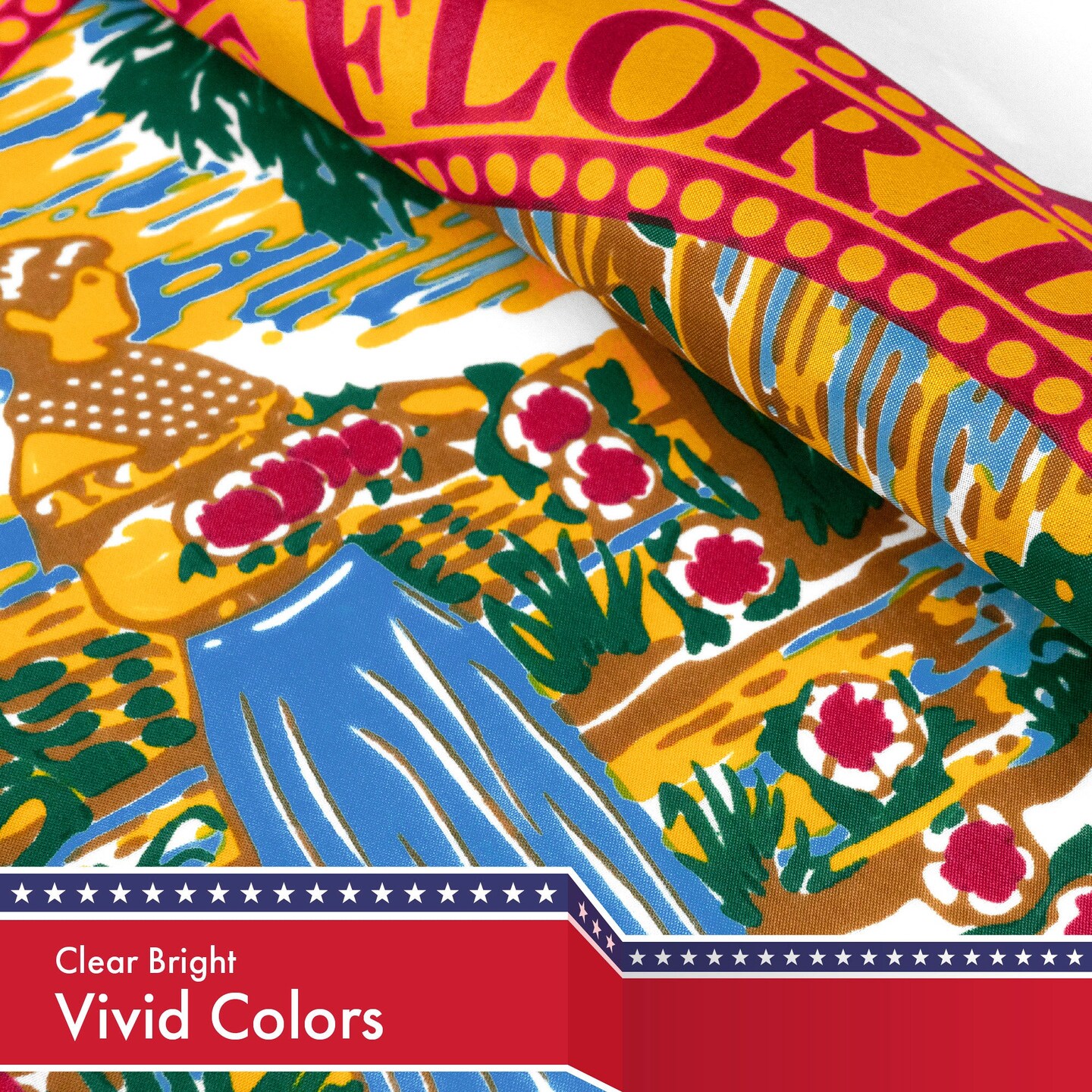 Florida FL State Flag 3x5 Ft 2-Pack 150D Printed Polyester By G128