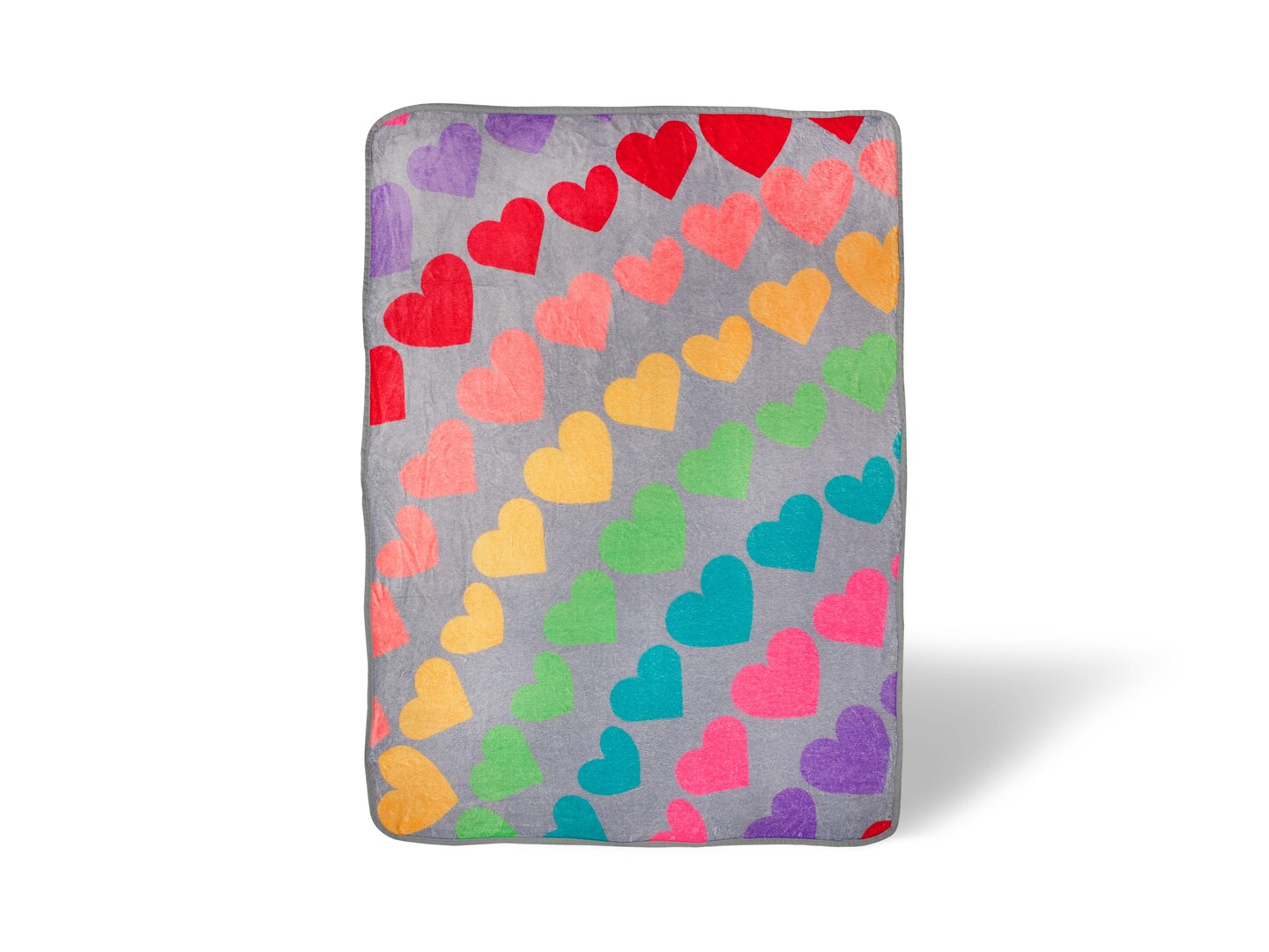 We Are In This Together Rainbow Window Hearts Throw Blanket | 45 x 60 Inches