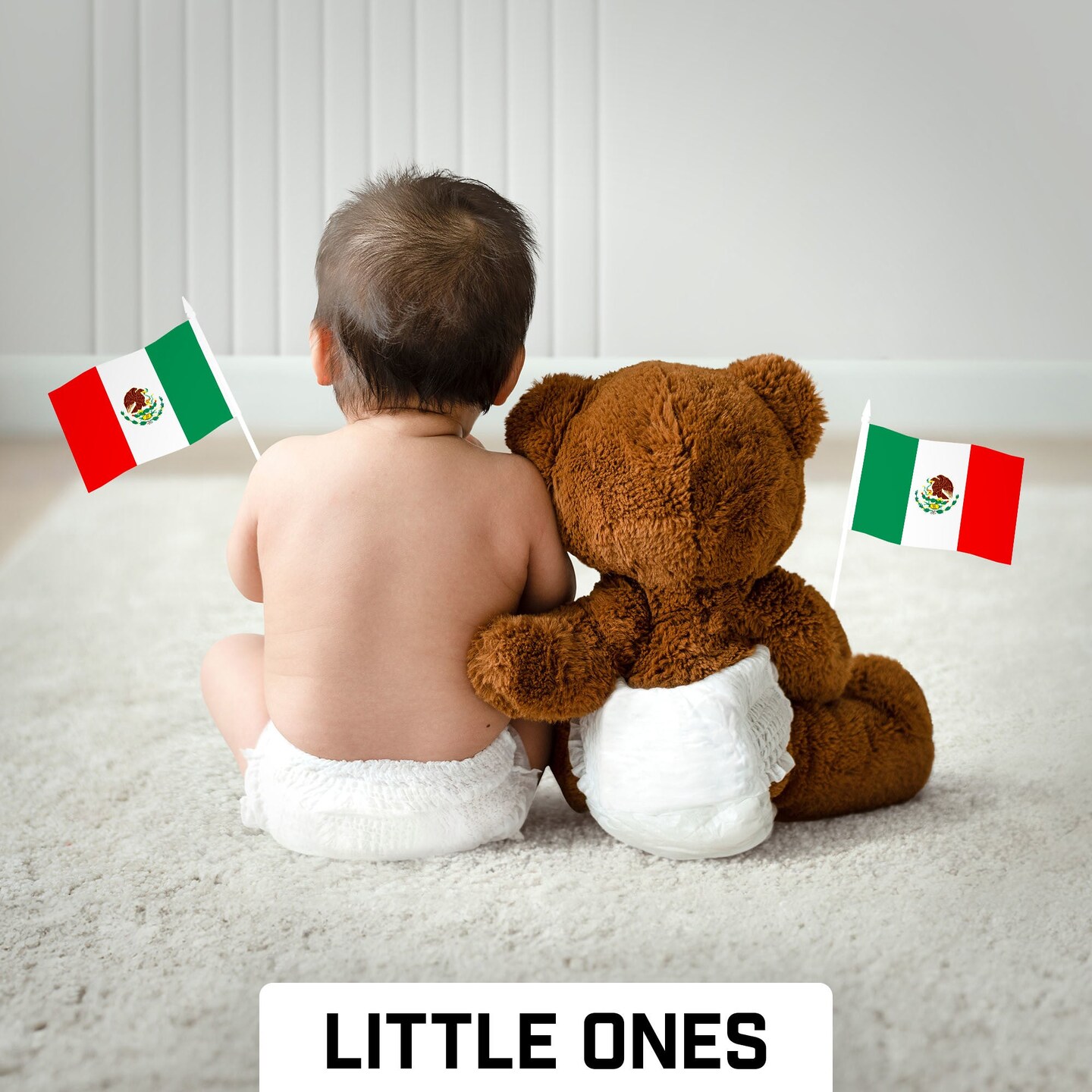G128 30 Pack Handheld Mexico Mexican Stick Flags | 4x6 In | Printed 150D Polyester, Country Flag, Solid Plastic Stick, Spear White Tip