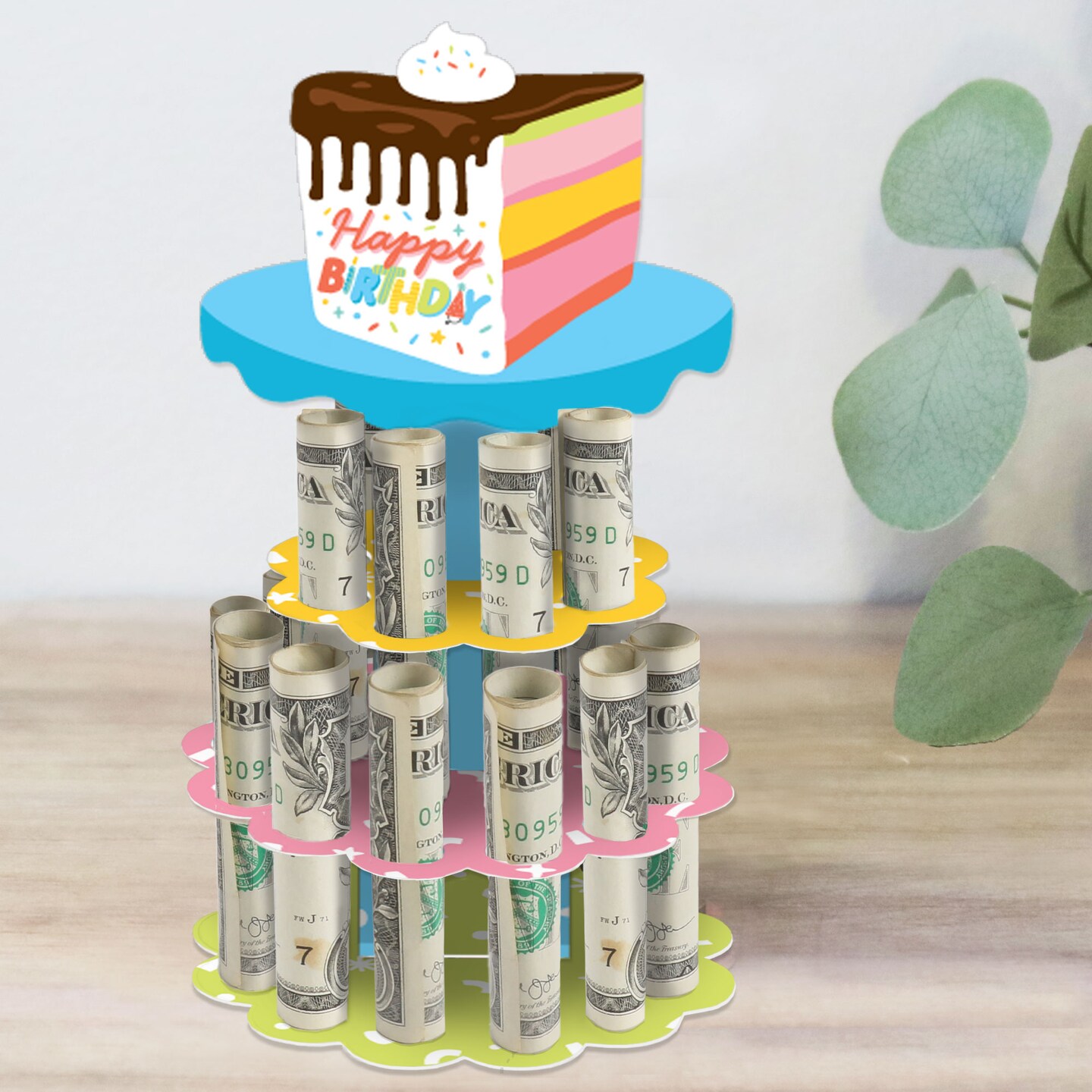 Big Dot Of Happiness Cake Time Diy Happy Birthday Party Money Holder