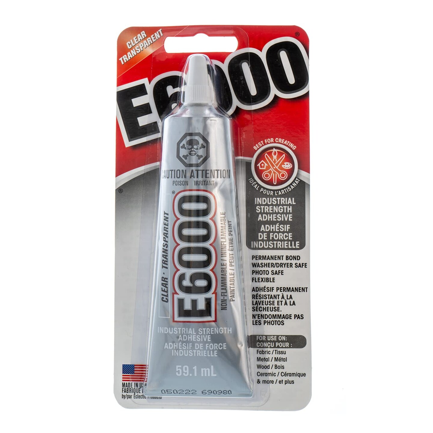 E-6000 Glue Clear Tube, Adhesive for Crafts, Glue for Craft, Multi  Purpose Glue, Transparent
