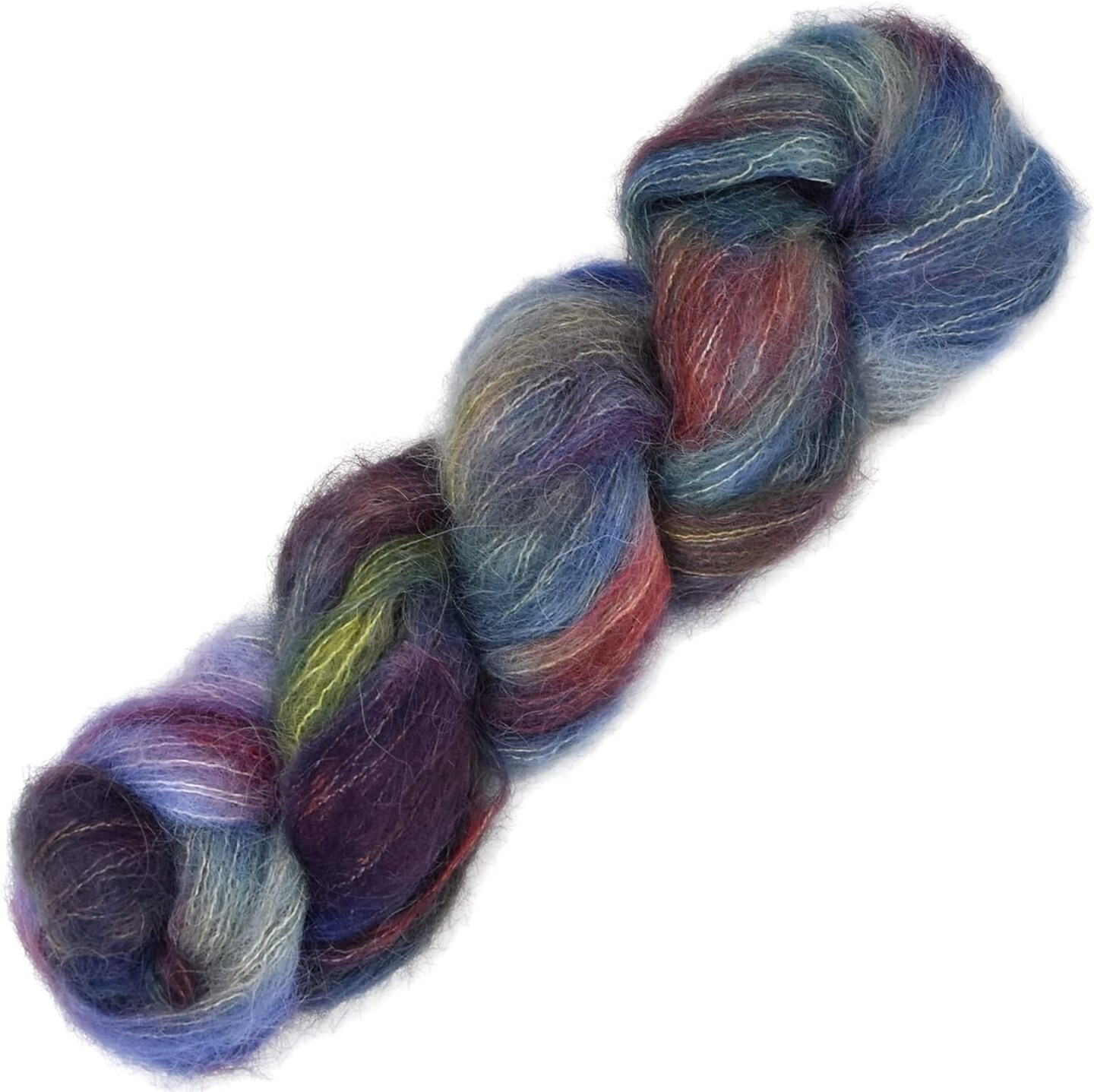 Suri Sensation Brushed Suri Alpaca: Super-Soft Lace Weight Yarn for Knit and Crochet, Non-Itchy, Pacific Northwest Hand Dyed.