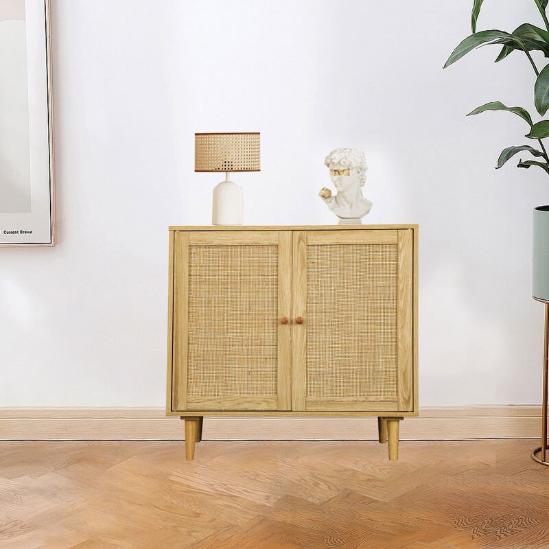 Chic Rattan Storage Cabinet - 50.0 | Stylish Organization