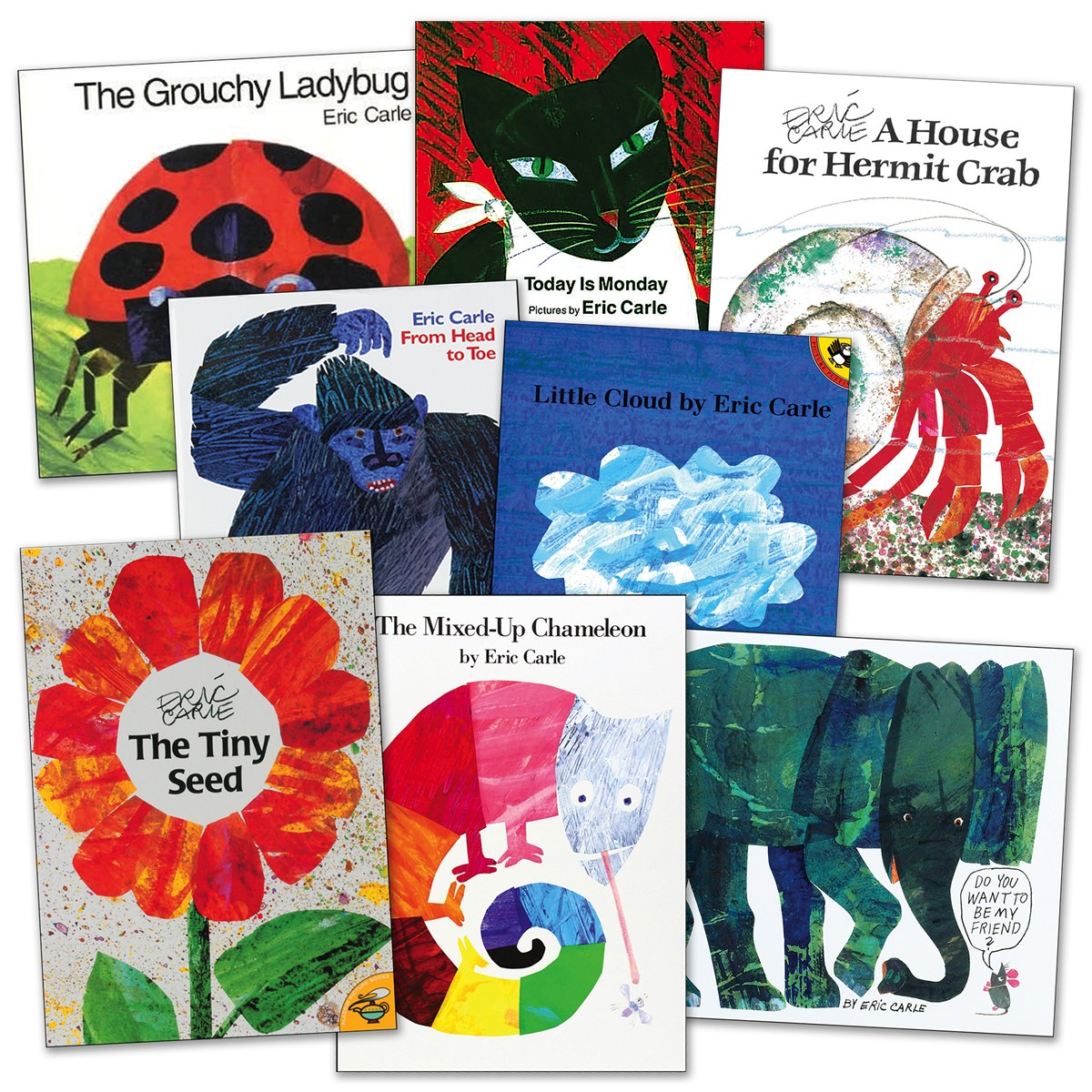 Kaplan Early Learning Company Eric Carle Paperback Books - Set of 8