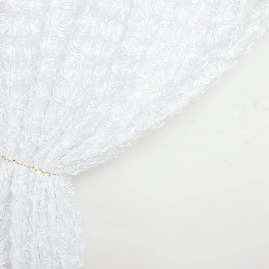 8x8 Satin Rosette Wedding Backdrop