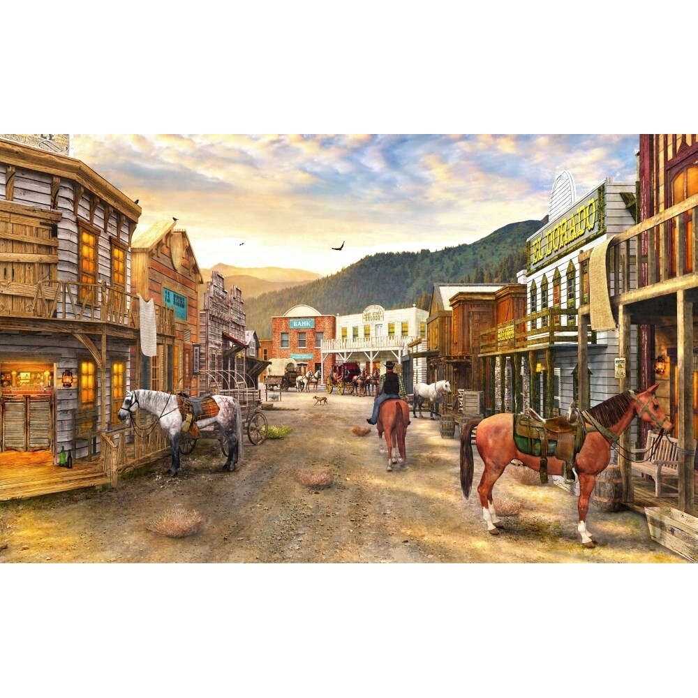 Wild West Town Poster Print By Dominic Davidson