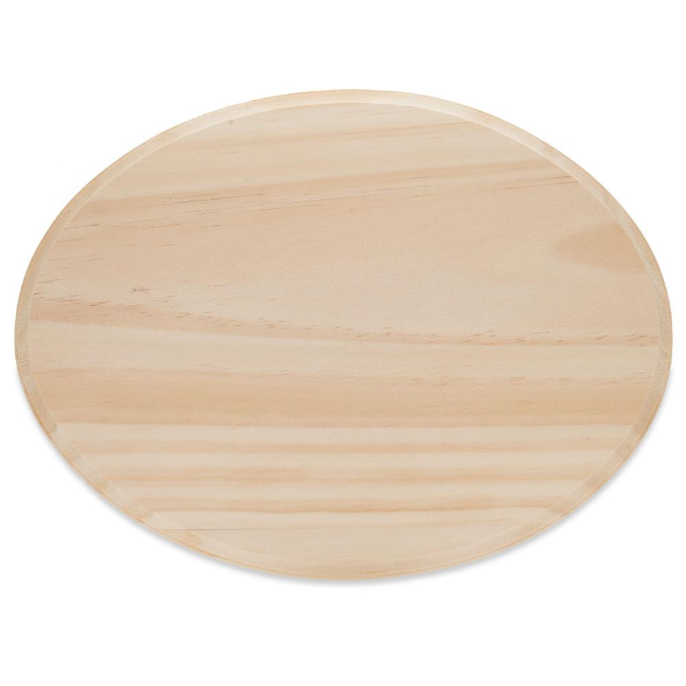 Unfinished Unpainted Wooden Oval Shape Cutout DIY Craft 12 Inches