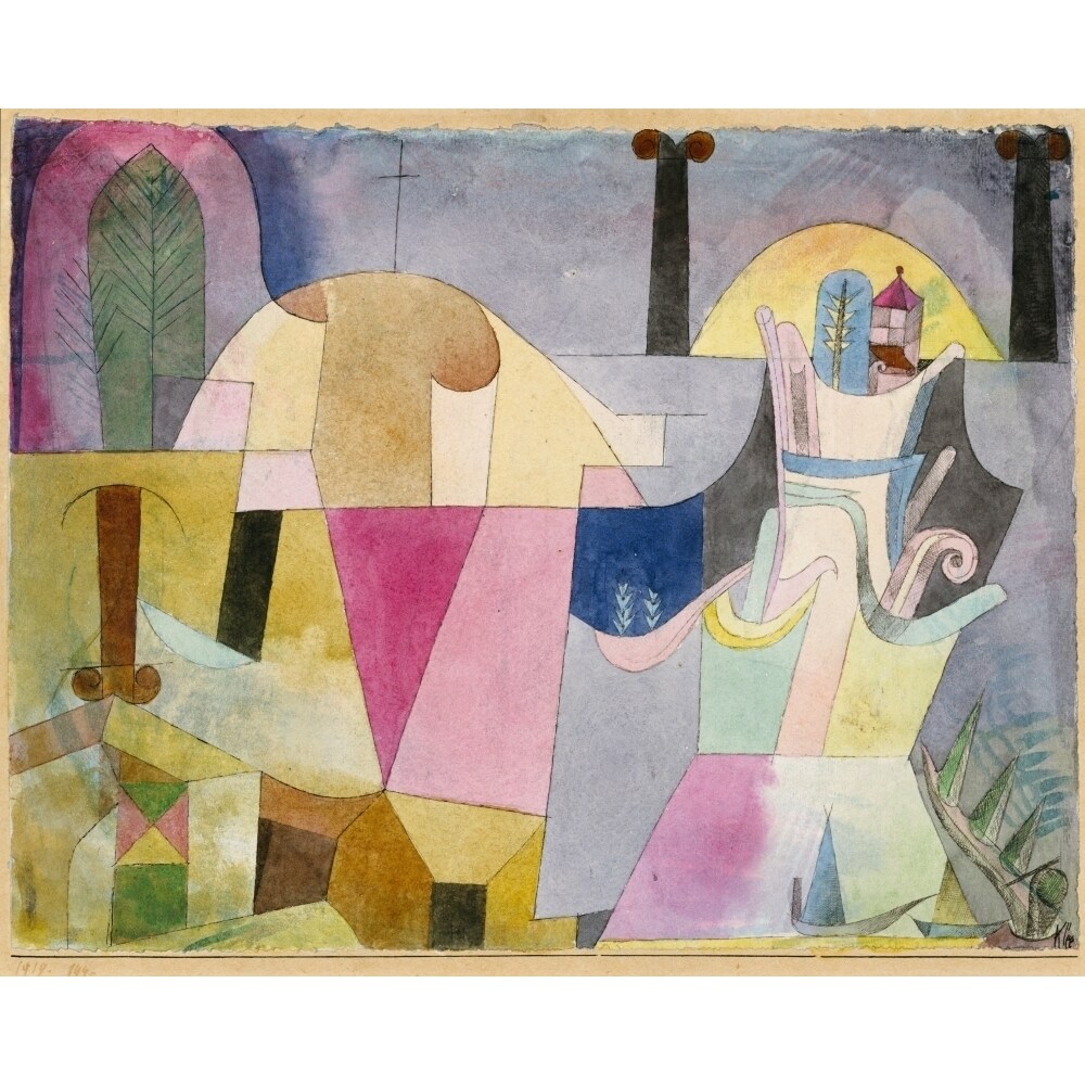 Black Columns In Landscape 1919 Poster Print By Paul Klee