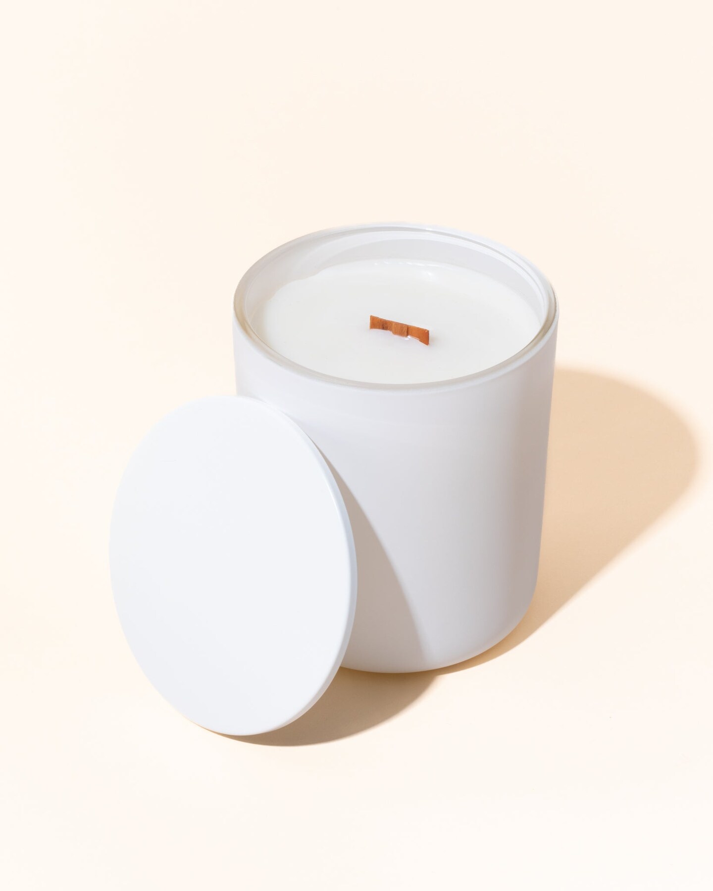 Matte White Thin Metal Candle Lid | Candle Supplies