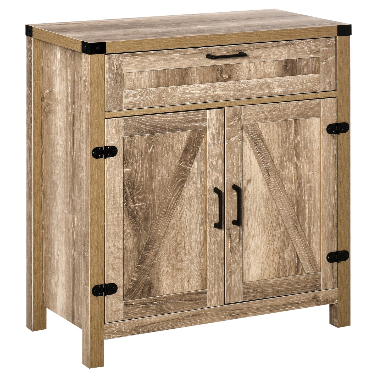 Rustic Buffet Cabinet with Barn Door Design - 59.4 | Elevate Your Decor