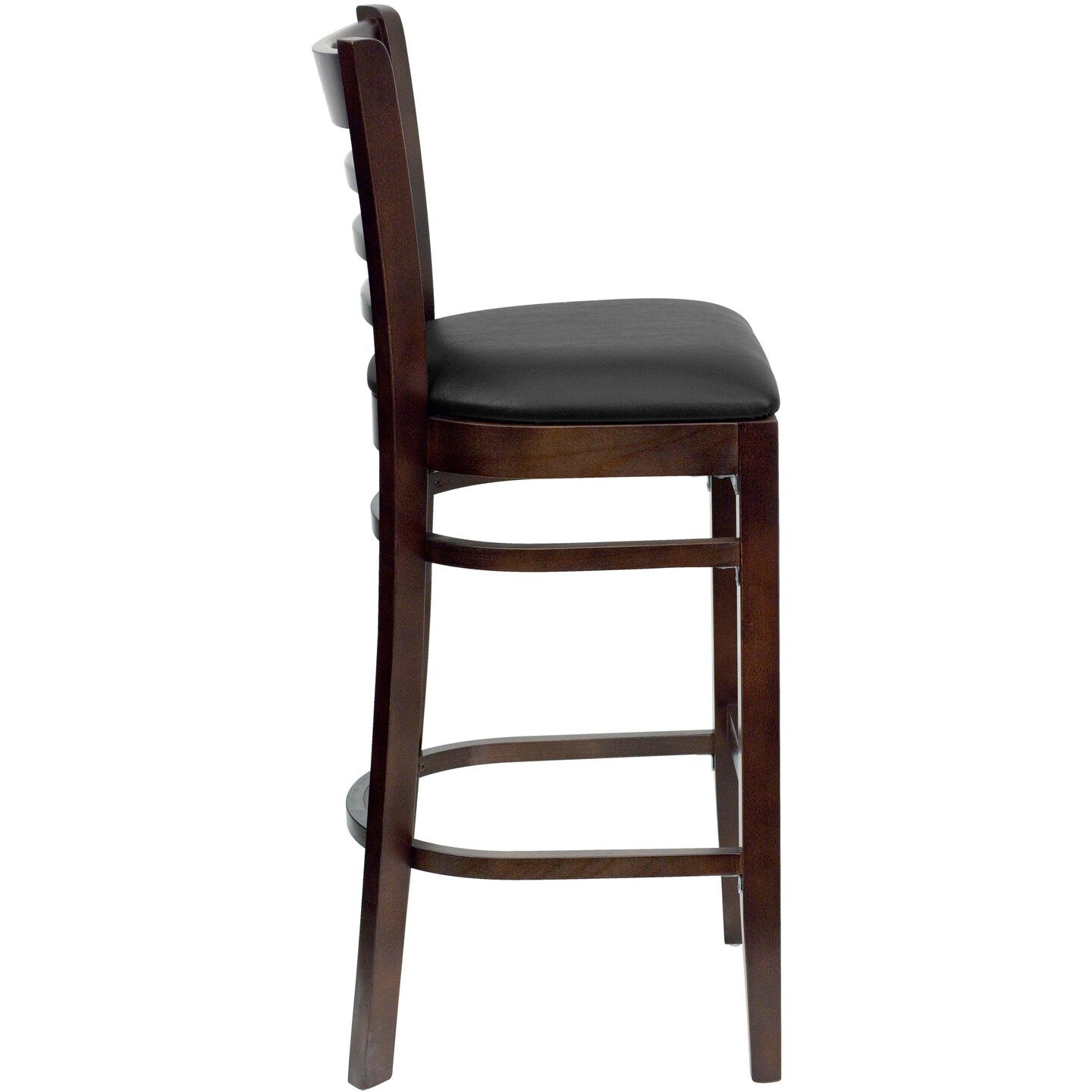 Emma and Oliver Ladder Back Wooden Restaurant Dining Barstool