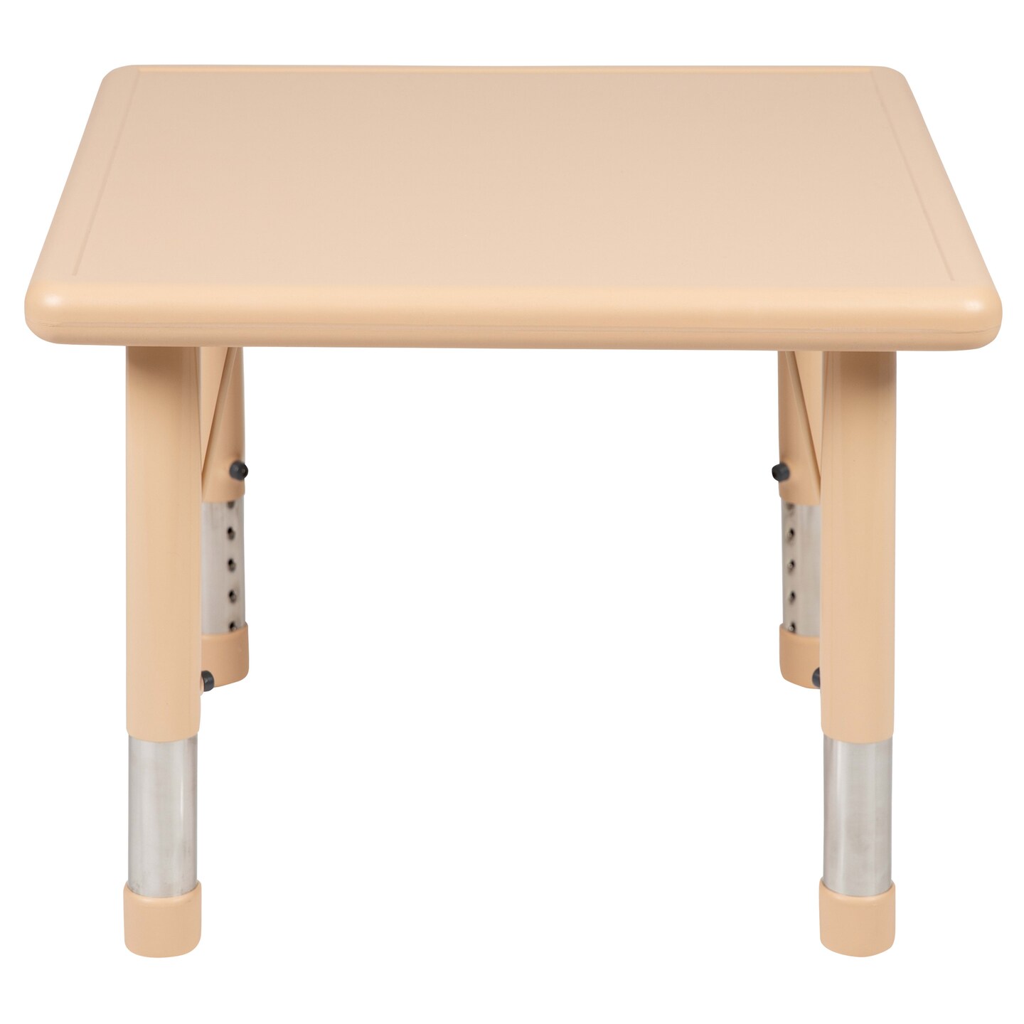 Emma and Oliver 24" Square Plastic Height Adjustable Activity Table
