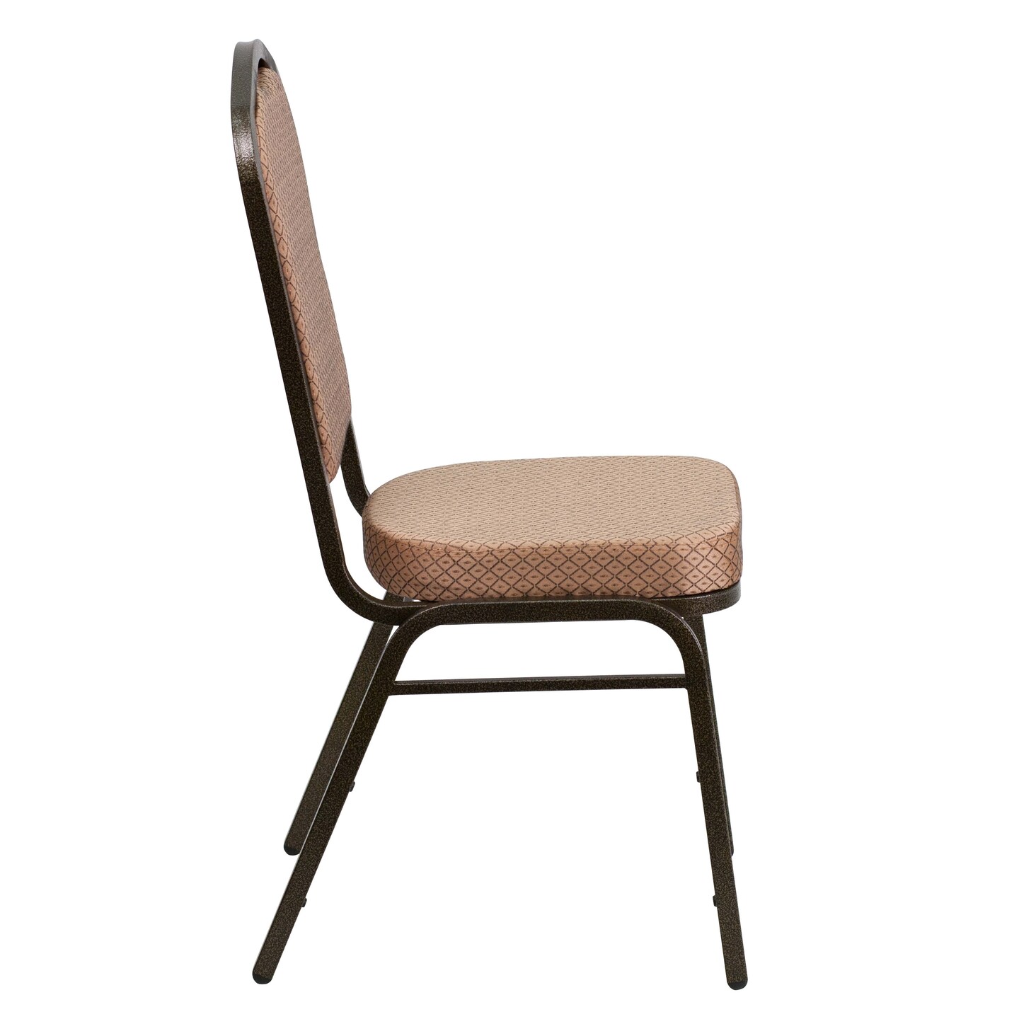 Emma and Oliver 4 Pack Crown Back Stacking Banquet Chair